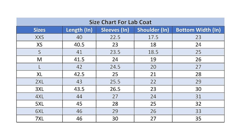 DR Instruments DR Uniforms - Unisex Lab Coat (60% Cotton / 40% Polyester) Sanforized to Prevent Shrinking - (White) - S - Image 4